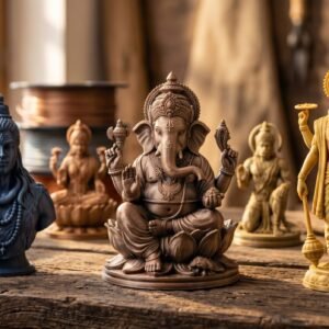 Meditative Buddha Palm Statue