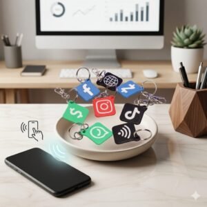 NFC Tag Instagram Keychain
